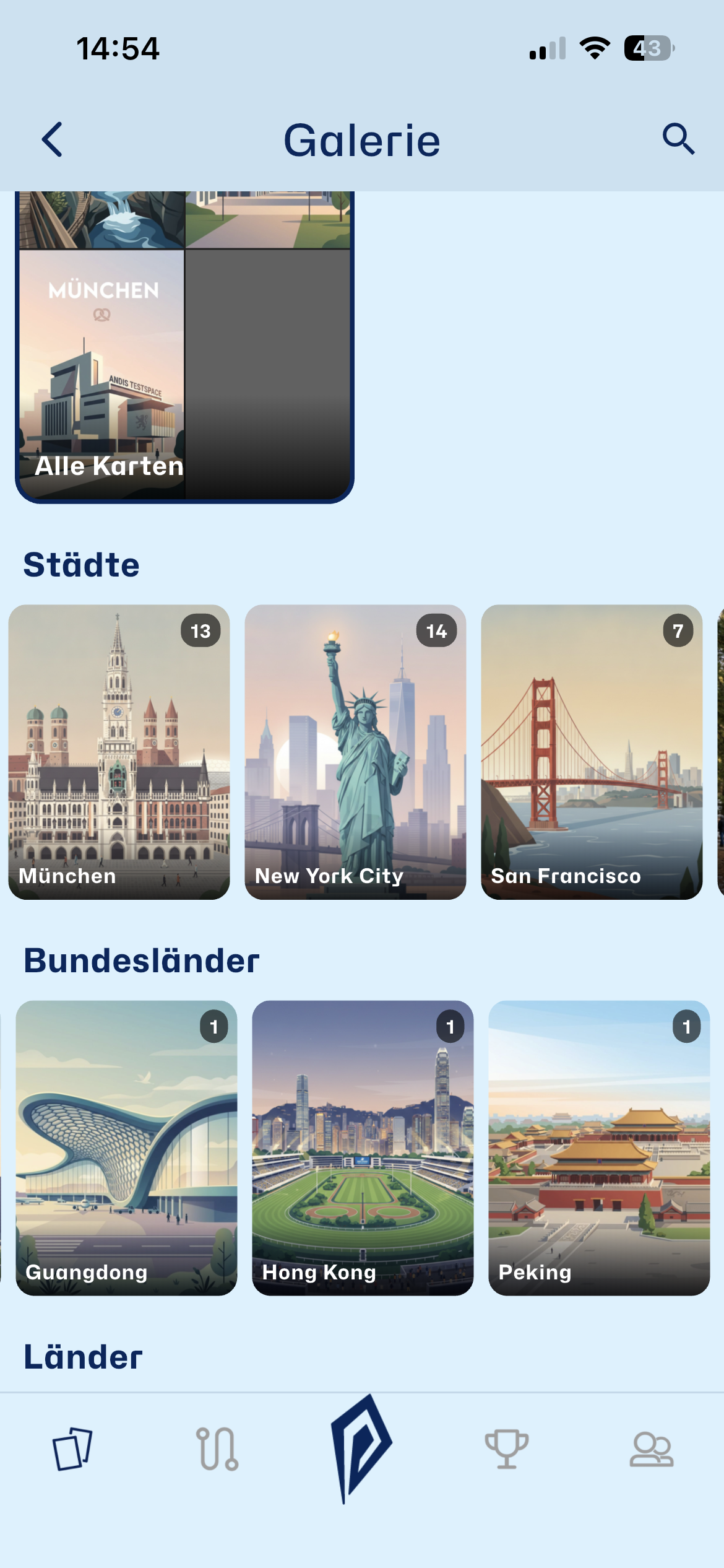 Galerie - Alle deine gesammelten Karten